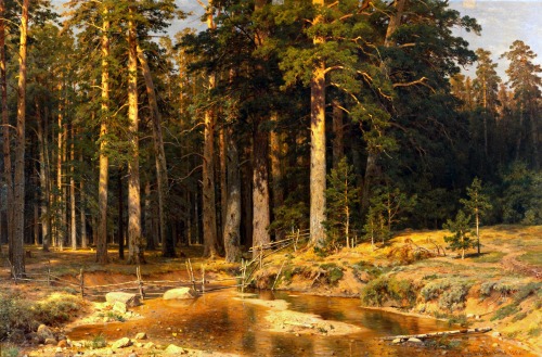 russian-painting:   Ivan Ivanovich Shishkin - The ship grove, (1898). Oil on canvas, 165 х 252 сm. T