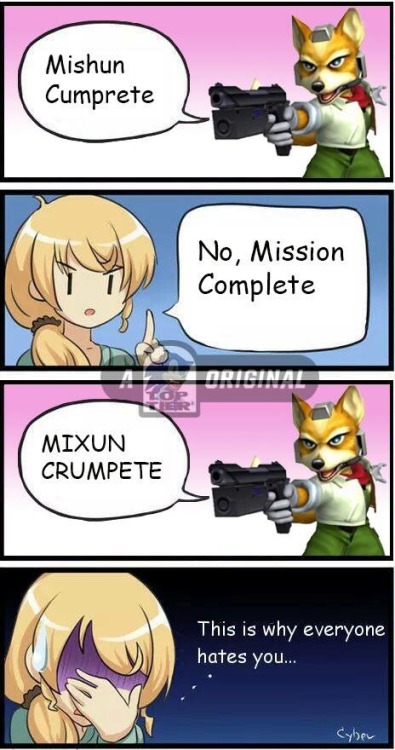 melee-hell:  Ms. Ellen baker X Fox Mccloud 