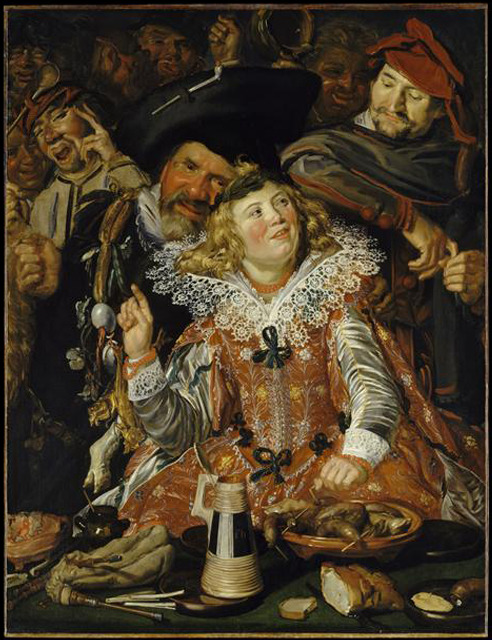 Festivities before Carnival by Frans Hals the Elder,1615