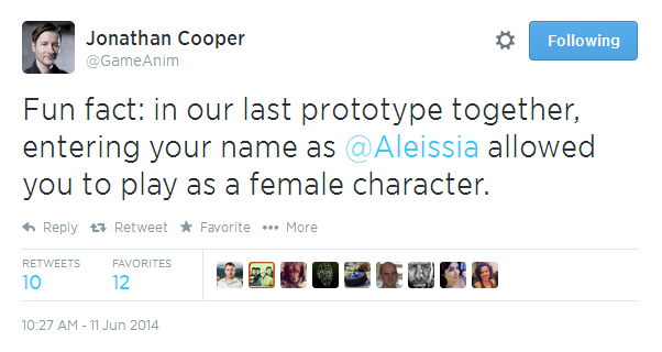 briangefrich:  Jonathan Cooper was the Animation Director on Assassin’s Creed 3.