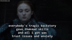 prince-of-legba:  chryswatchesgot:Chrys Watches Got [x]  She’s did learn to be a player in political intrigue, and shown to be smart, and a good ruler.