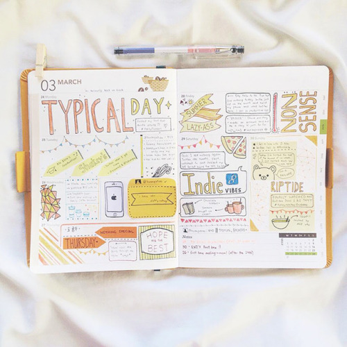 athenus:found these old photos of my starbucks planner pages on a twitter account i dont use anymore