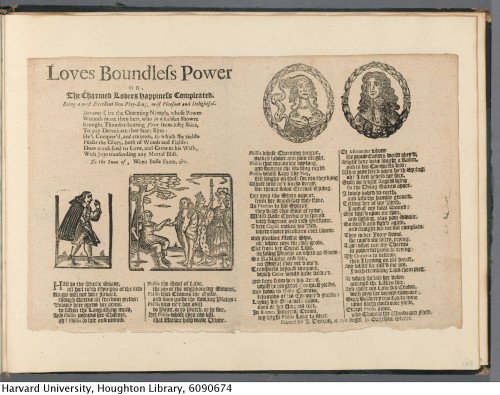 Loves boundless power or, The charmed lovers happiness compleated, 1680.*EBB65H v.1 No. 158Houghton 