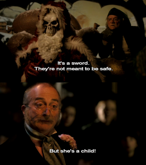 a-train-baby:the-goddamazon:LMFAO WHAT IS THISThe Hogfather- it’s a Sky One Christmas special. It’s 