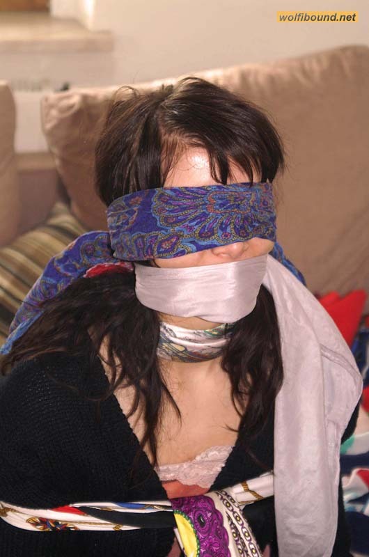 graybandanna:  Tying up her friend before joining her in scarf bondage