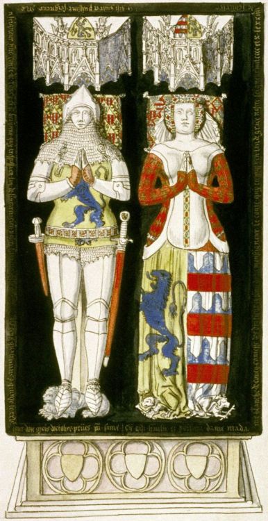 Effigies of Hugues de Roucy and his wife, 1395