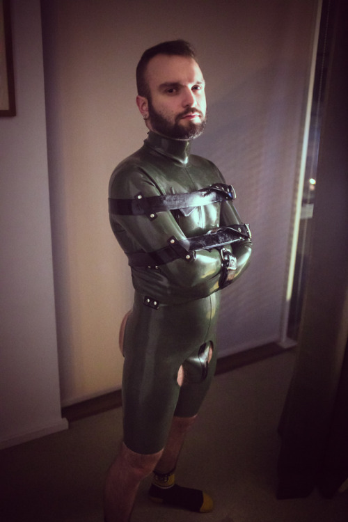 pigfun: I had my new straight jacket finished by @regulation-london recently. I fucking love it. Bac