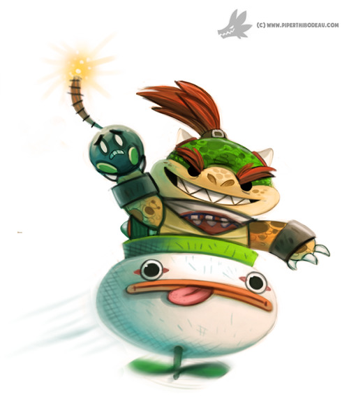 cryptid-creations:  Daily Painting #916 - Bowser Jr. by Cryptid-Creations  Time-lapse, high-res and WIP sketches of my art available on Patreon (: