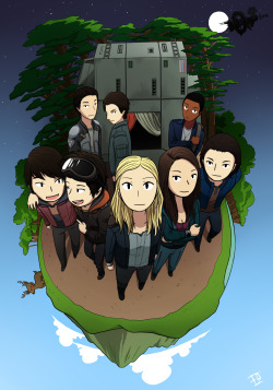 the100art:  The 100 - Season 1 Ep 1 ‘Pilot’“Set