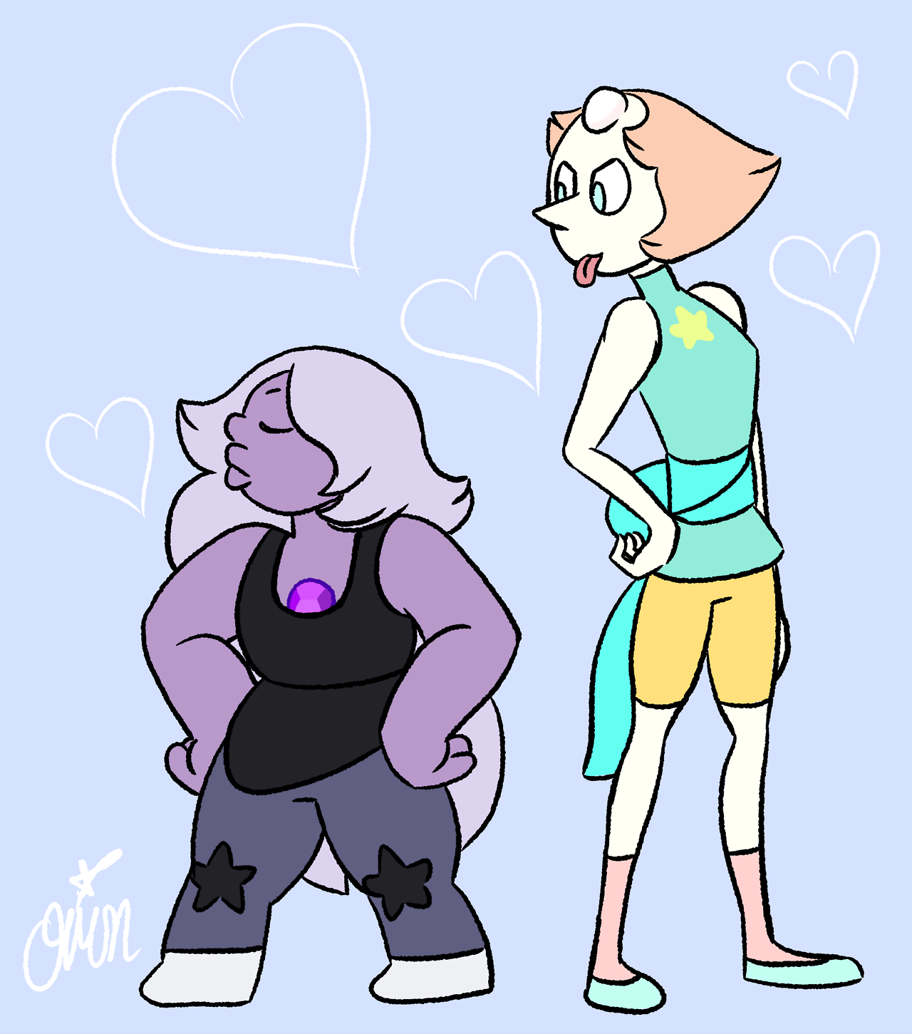 stardevoir:I wanted to draw them posing as each other