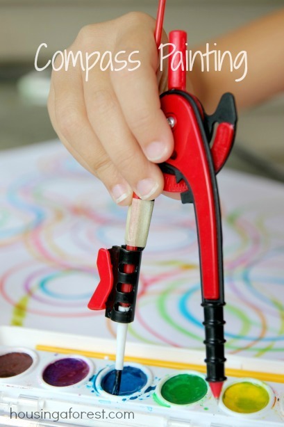 &ldquo;Compass Painting&rdquo;  Things you&rsquo;ll need: - compass - paint brush (with 