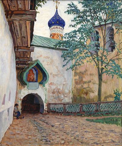 artist-belsky:Pechersky Monastery, Nikolay Bogdanov-Belsky