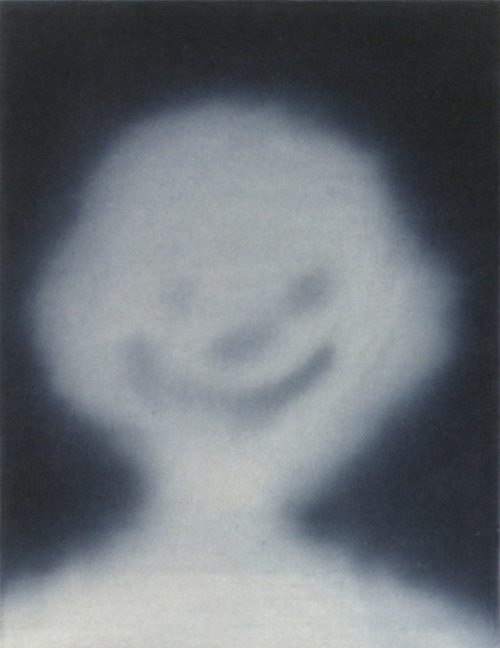 dappledwithshadow:Gerhard RichterLaughman196745 cm x 35 cm Catalogue Raisonné: 145-1Oil on canvas