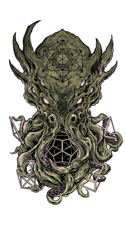 fhtagn-and-tentacles: CTHULHU TATTOO CONCEPT by Collin Estrada