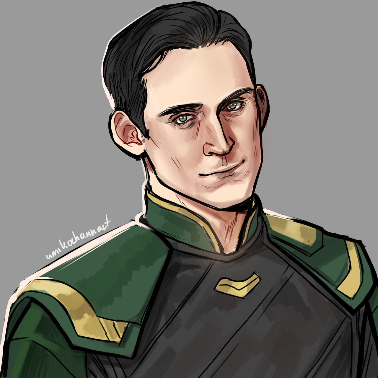 JACK YES — umikochannart: Someone suggested short-haired Loki...