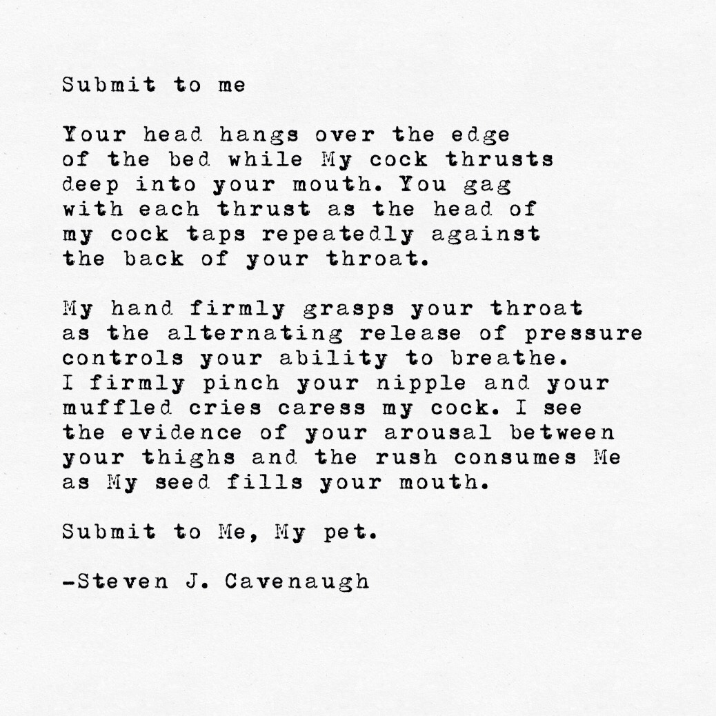 scavenaugh:  Submit To Me