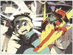 bebopshock: FLCL postcards (Newtype USA, 2002)