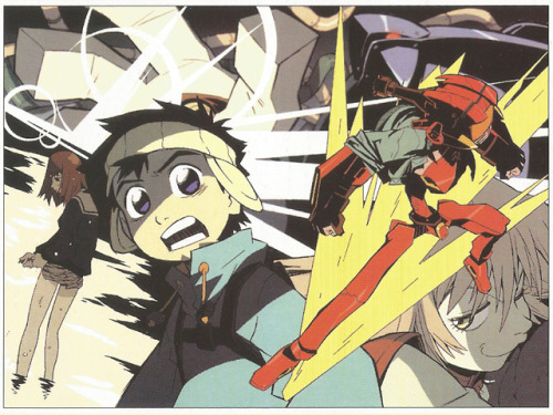 bebopshock:FLCL postcards (Newtype USA, 2002)