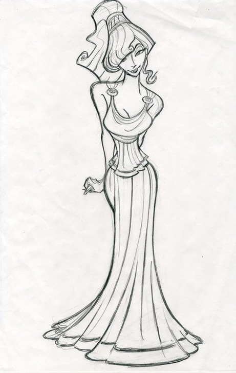 the-disney-elite:Ken Duncan’s exploratory sketches for Meg from Disney’s Hercules (1997).