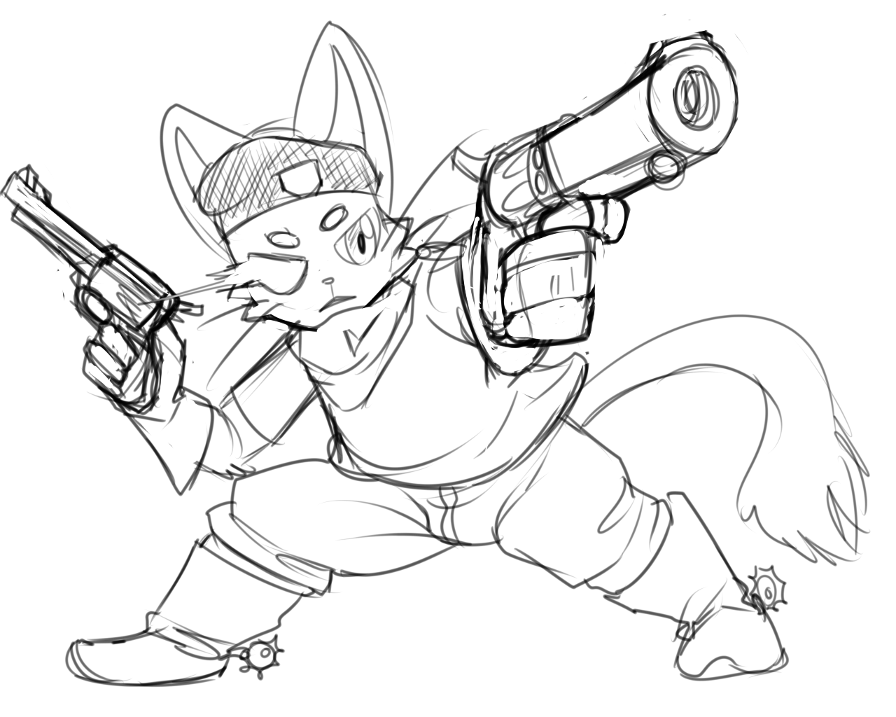 zaaru, toooncito character draw. MGS 3 Ocelot parody i will ink/fix soom