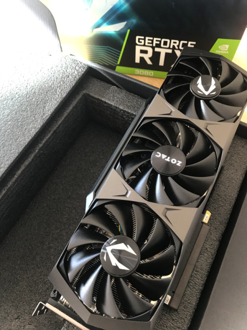 The Nvidia 3080 graphic card has arrived… and showed already its powers.