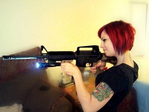 arsenic-lullabie:  I am prepared… are you?  Amazing badass bitch! -fms