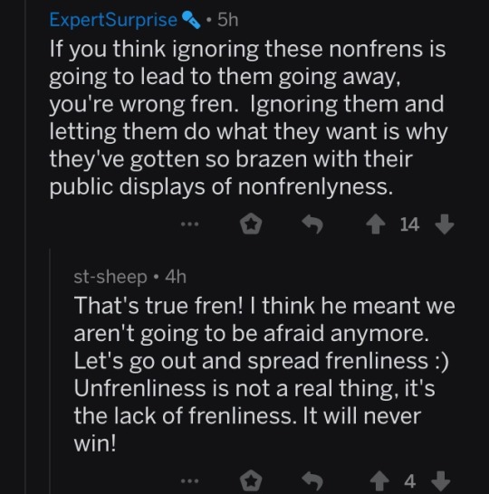 feetpicdealer:  feetpicdealer:  Latest weird development in Reddit nazisr/frenworld: Pepe memes that use “non-fren” in place of whatever minority they’re complaining about. An easy way to avoid punishment from anyone who’s a moron and can’t