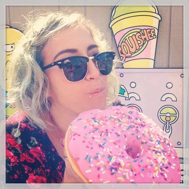 Mmmm donut.  (at Universal Studios Hollywood)