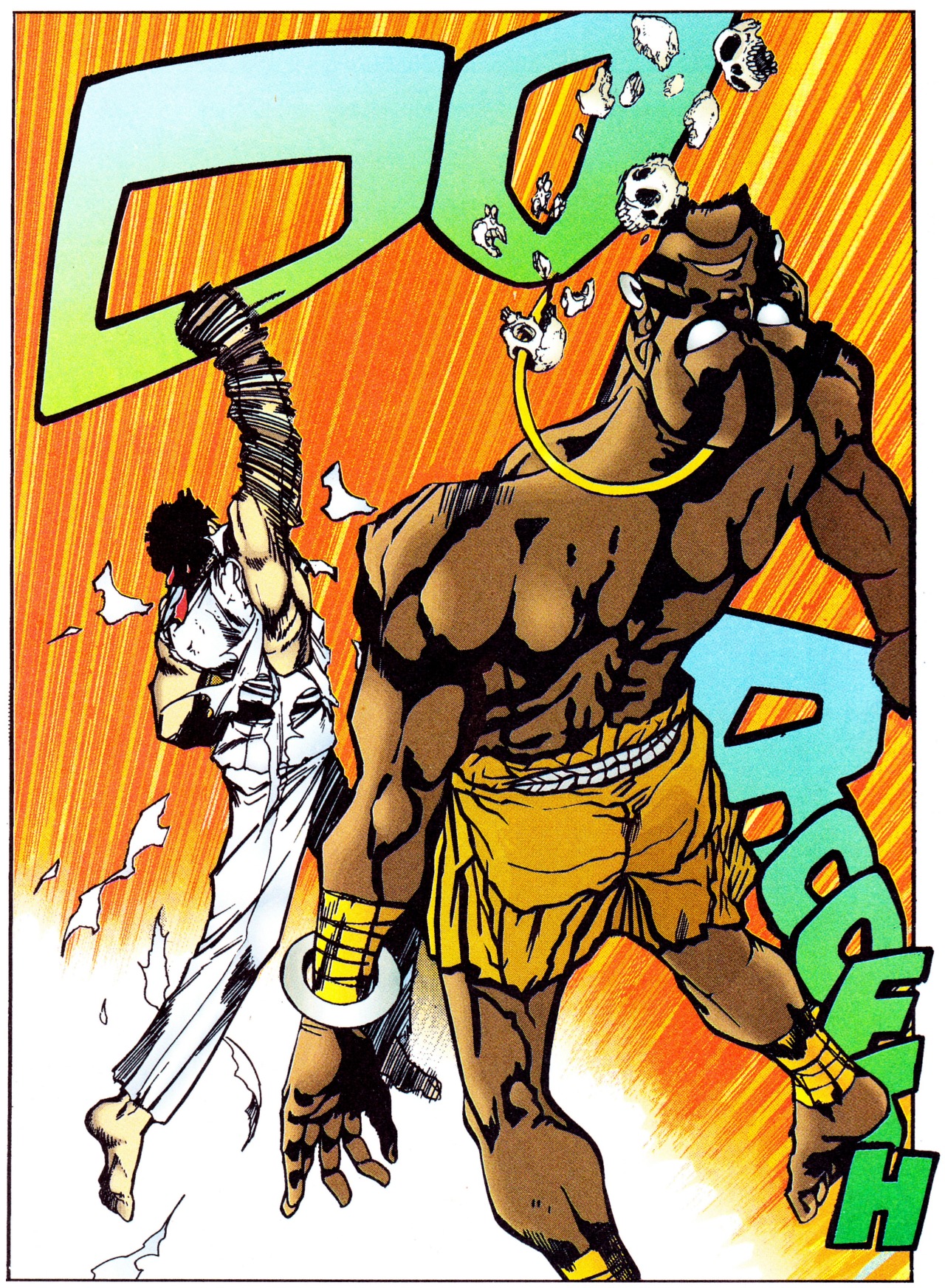 jthenr-comics-vault:  Ryu vs. DhalsimSTREET FIGHTER II #4 (July 1994)By Masaomi Kanzaki