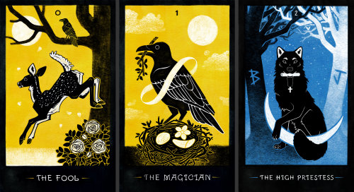 yonderbeasties: All tarot cards in my series so far. I’m really excited to get started on numb