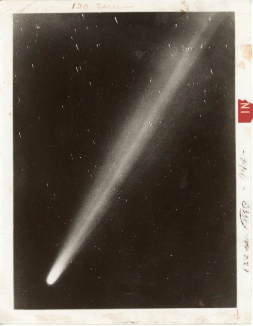 Yerkes Observatory, Halley’s Comet, May 4, 1910  Night Photography, Vintage Gelatin Silver Press Pri