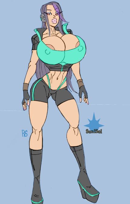 rsterling1:TBT to one of my first commission collabs w/ @sun1sol on this busty lil Space Slut! Damn 