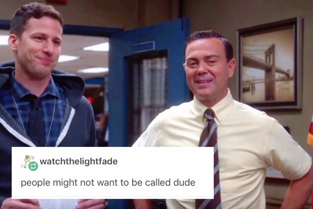 jakefreakingperalta: B99 + Text Posts (4/?) why does this text post sound like an