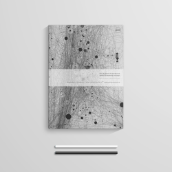 joriswegner:  The cover of this notebook, which is meant to be given to important clients, shows a section of the mouse traces of a designer recorded on a single working day. The traces sum up to a total length of over two kilometers. If the cursor rested