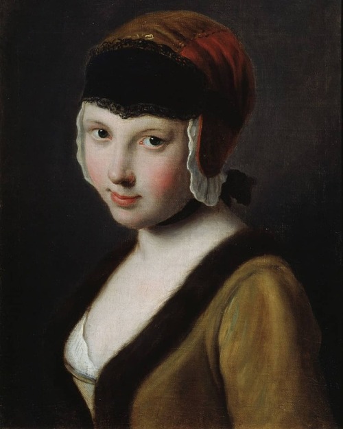 Pietro Antonio Rotari (1707-1762), Une Fille avec un Masque Noir, vers 1750-1759  