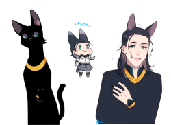 virushoney:    black serval Loki ! for @edna331   