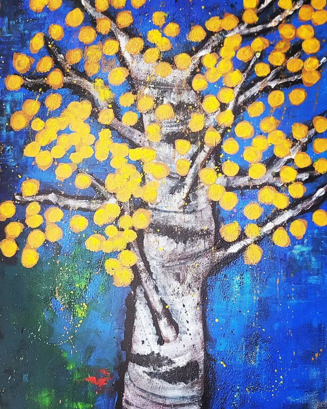 <p>Autumn silver birch.  Acrylic on canvas.  60 x 90cm (at Felixstowe)<br/>
<a href="https://www.instagram.com/p/CjYL8TAIUub/?igshid=NGJjMDIxMWI=">https://www.instagram.com/p/CjYL8TAIUub/?igshid=NGJjMDIxMWI=</a></p>