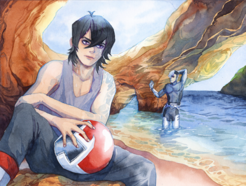 This is Illustration #3 for the @keithzine2018. Beautiful prose written by MidnightFlame! Done in wa