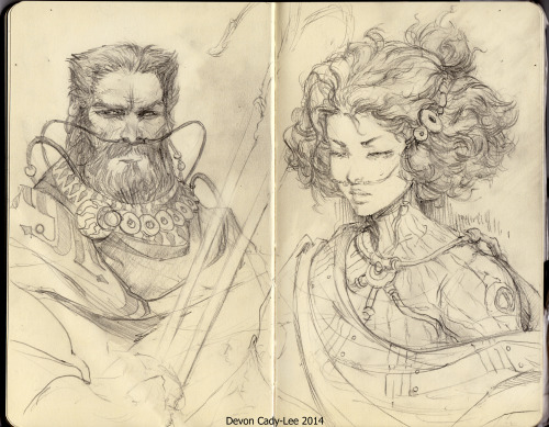 gorrem:Chani and Stilgar - by GorremSketchbook skans. A couple of my favorite Fremen.