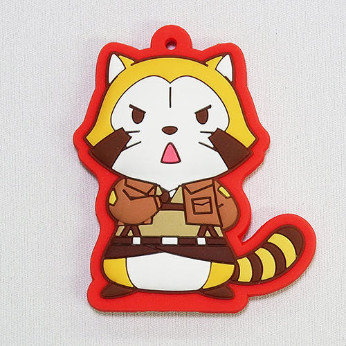 Raccoon Eren merchandise from the Shingeki no Kyojin x Araiguma Rasukaru (Rascal the Raccoon) collaboration!Release Date: May 13th/20th, 2016Retail Prices: 1,400 Yen (Plush mascot); 800 Yen (Acrylic keychain); 550 Yen (Can badge); 800 Yen (Rubber key