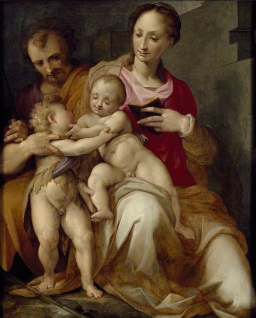 The Holy Family with Saint John the Baptist, by Maso da San Friano, Ashmolean Museum of Art and Arch