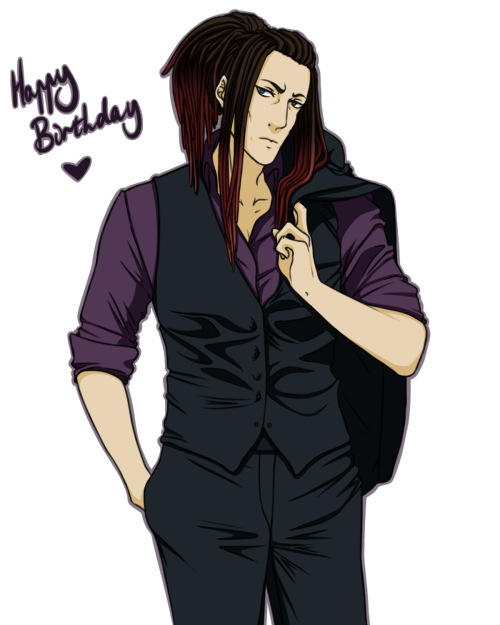 bertas-dong:  mizuyoshi:  Happy Birthday bertas-dong! I wish you a great day/night and I hope you enjoy yourself you glorious dong. <3 Have a grumpy suit Mink transparent because I lack the necessary creativity for backgrounds.  AWWWW ALL I NEEDED