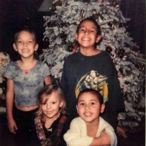 My brother and sisters. (Really they’re my cousins, but we grew up like siblings). I’m the in the bottom right :)