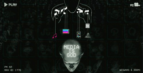 MEDIA IS GOD Part II. The World of Media is like a theater, where Media is the Puppeteer.. Media is 