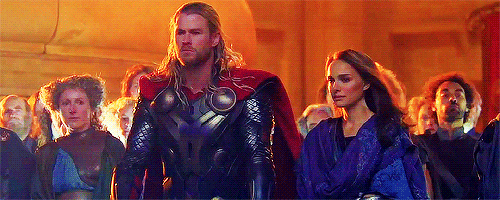 hawkerly:  Thor battles an ancient race of Dark Elves led by the vengeful Malekith who threatens to plunge the universe back into darkness after the events of The Avengers. 