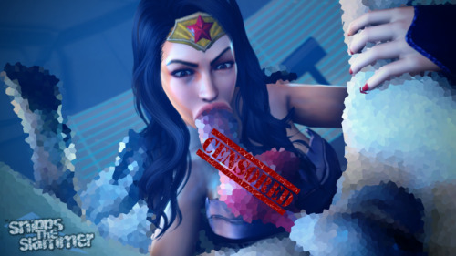 XXX snippstheslammer: Wonder Woman Sucks Off photo