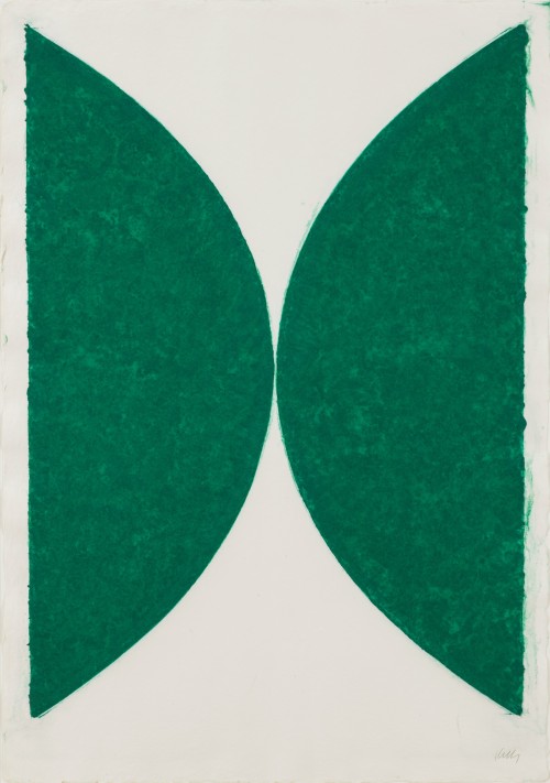 Ellsworth Kelly - Colored Paper Image II (Green Curves), 1976.