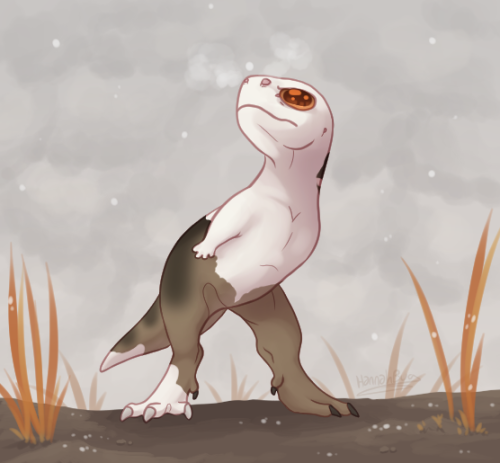 I have not been posting, but I have been drawing…dinosaurs!! : D This is one of my carnos, hi