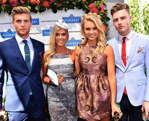 thomasdavenport:  Caulfield Cup with @samwines_ @snewts @elyseknowlzy wearing  @jacklondon_official