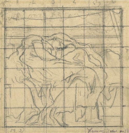 a-little-bit-pre-raphaelite: Flaming June, 1895, Frederic Leighton    Preliminarily studies, compositional sketch, oil study and painting 